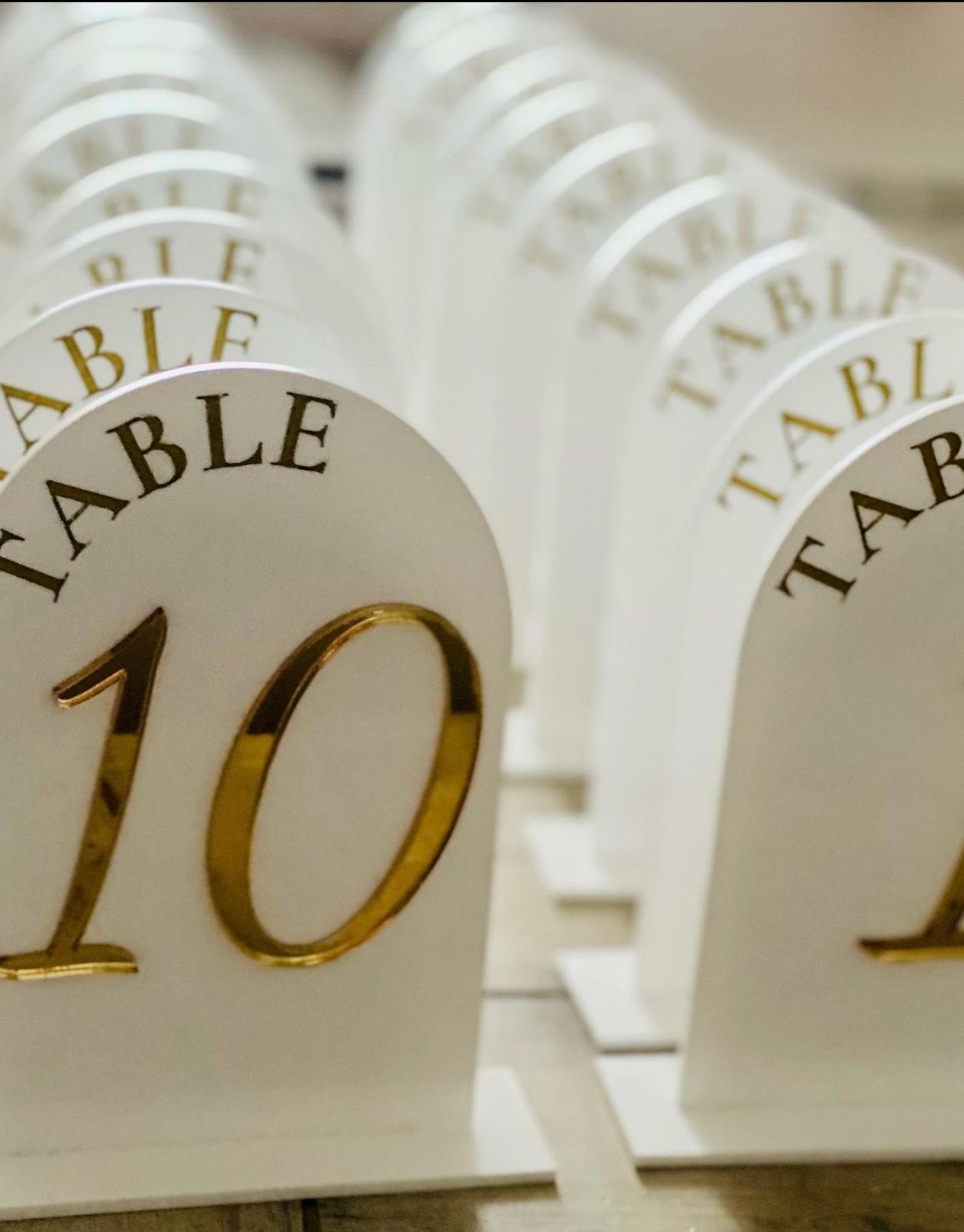 Table Number Signs